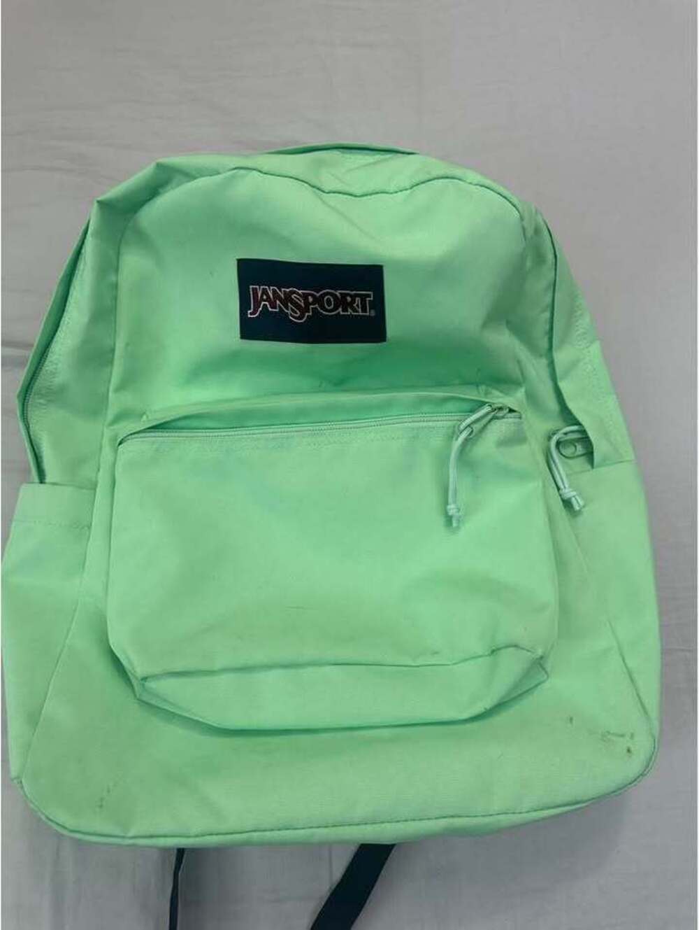 JanSport Light Green Backpack Used Good $20